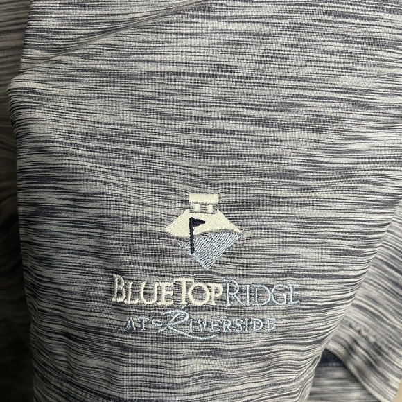 Mens Foot joy Short Sleeve Golf Polo Gray XL Extra Large Heather Pattern - Picture 4 of 8